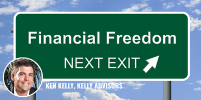 Road sign that says "Financial Freedom: Next Exit"