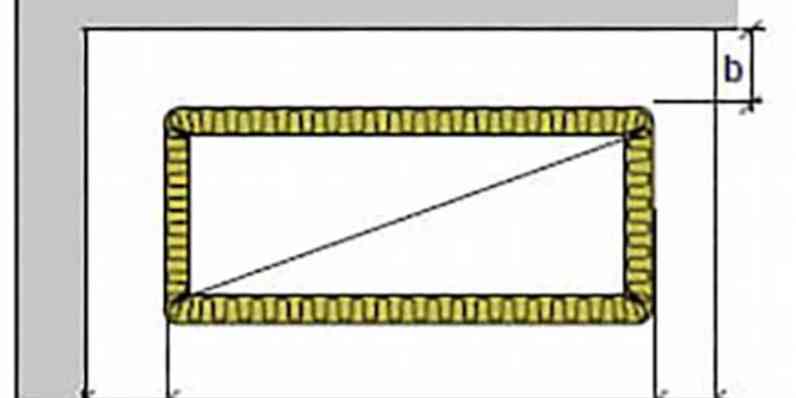 Nätmatta, klamring, 4 sidor, horisontellt montage.