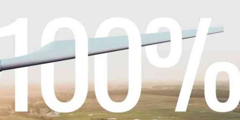 En av Parocs milstolpar är att år 2030 använda 100% förnybar el.