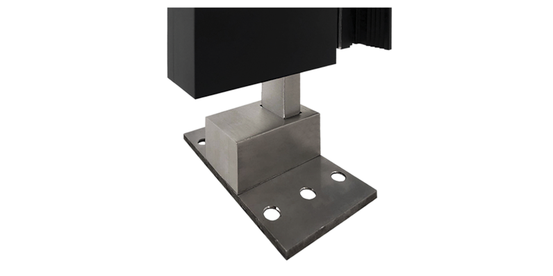 Stainless steel Archetype Blade Case for the Fleetwood EDGE |p| pivot door.