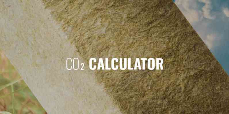 Der PAROC® CO2-Rechner zeigt die Emissionen pro Quadratmeter, pro Kilogramm und pro Kubikmeter