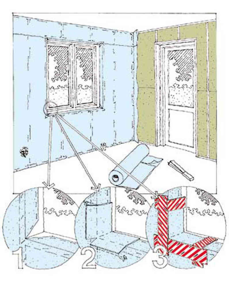 Monter luft-/dampsperre