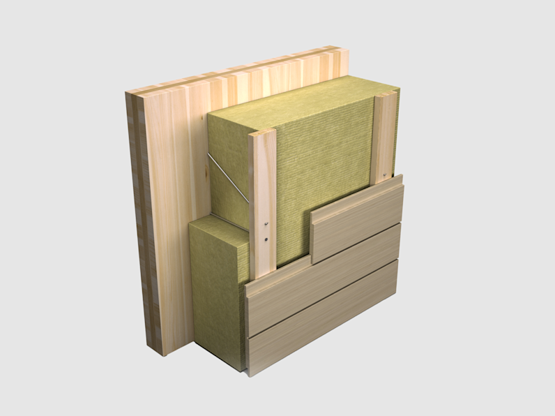 Isolering av KL-trä (CLT)