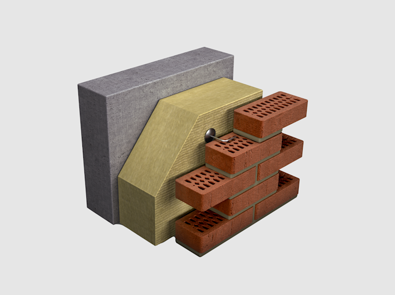 Isolering av skalmursvägg