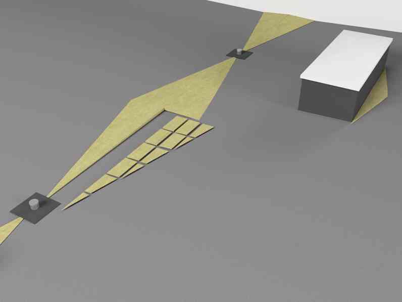 Avsmalnande isolering av platt tak, ROV 60 2