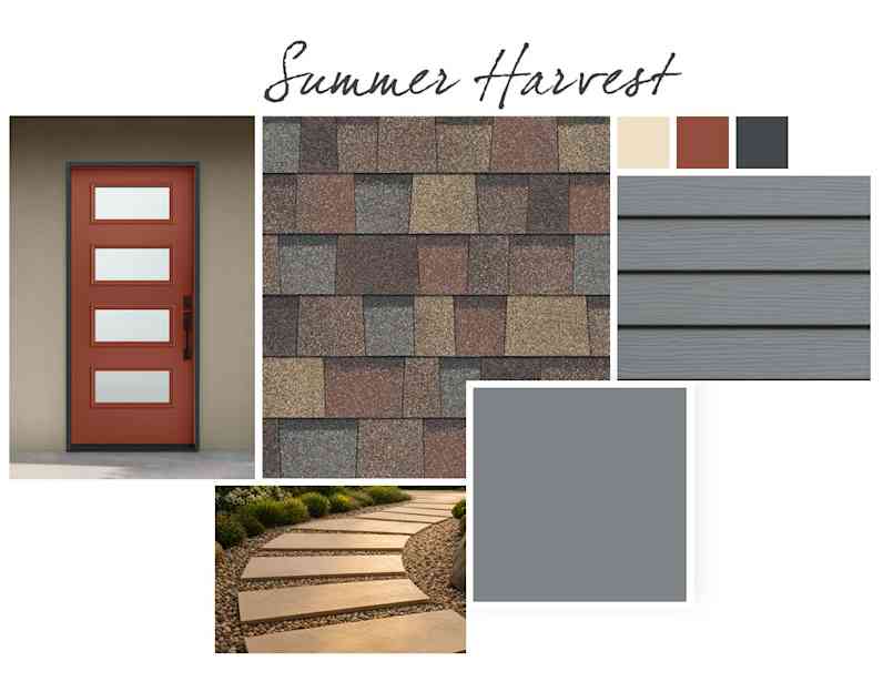 Software, Origami White, Pavestone and Serape paint colors compliment Sand Dune TruDefinition Duration Designer shingles.