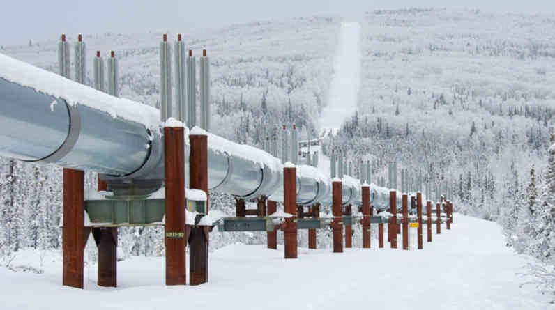 Photo of the Trans-Alaska Pipeline