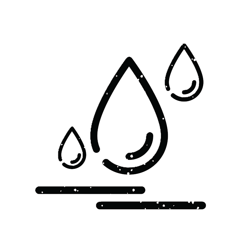 Ícono de gotas de agua