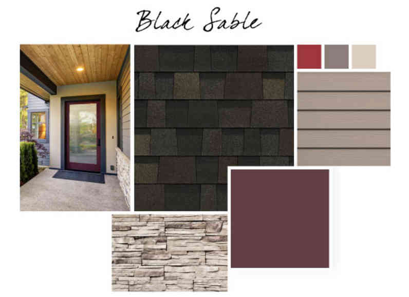 Maroon & Black Sable Style Board
