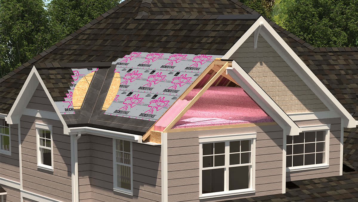 Underlayment layers in the roofing system