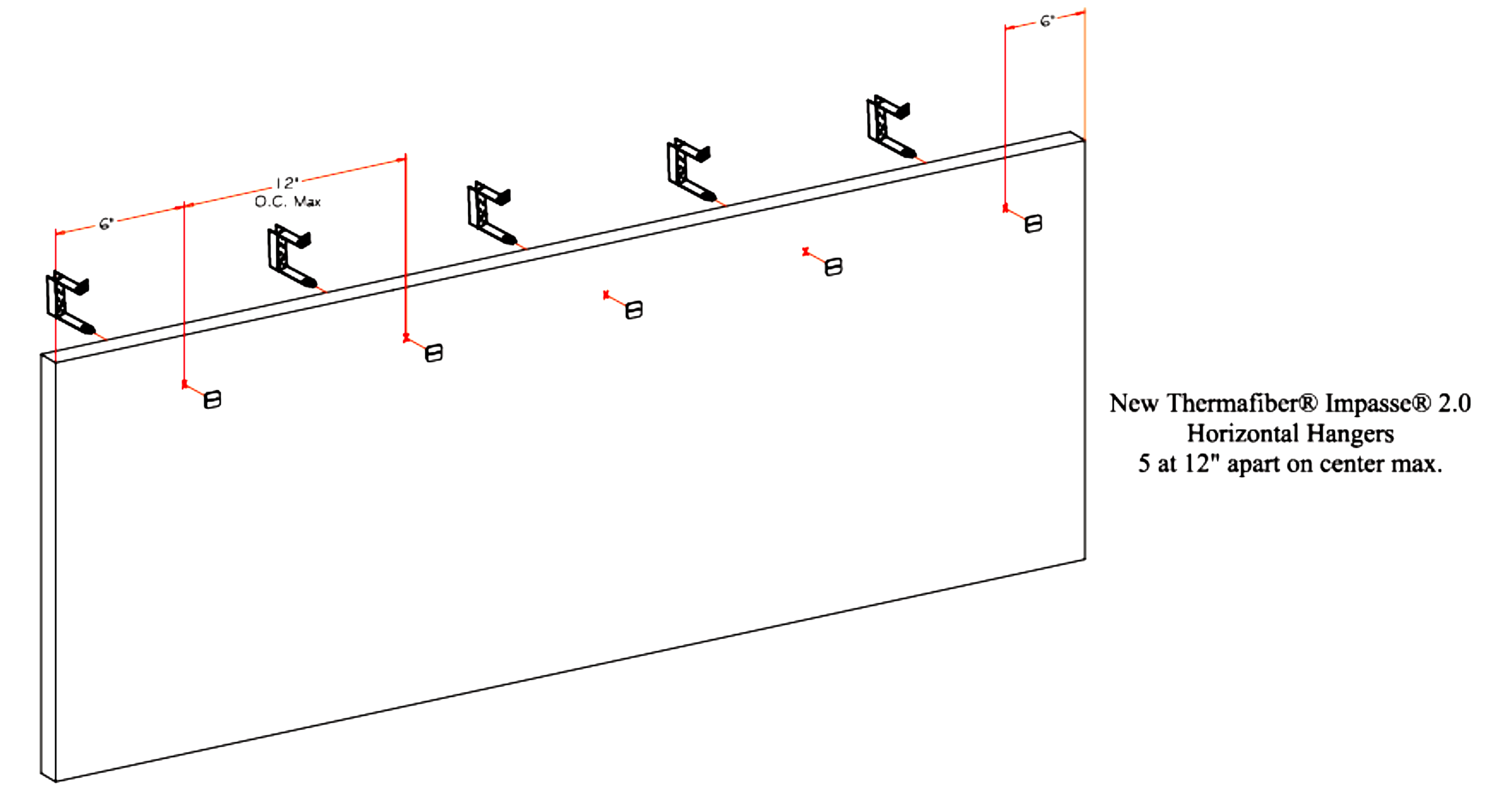 Thermafiber horizontal hangers 1