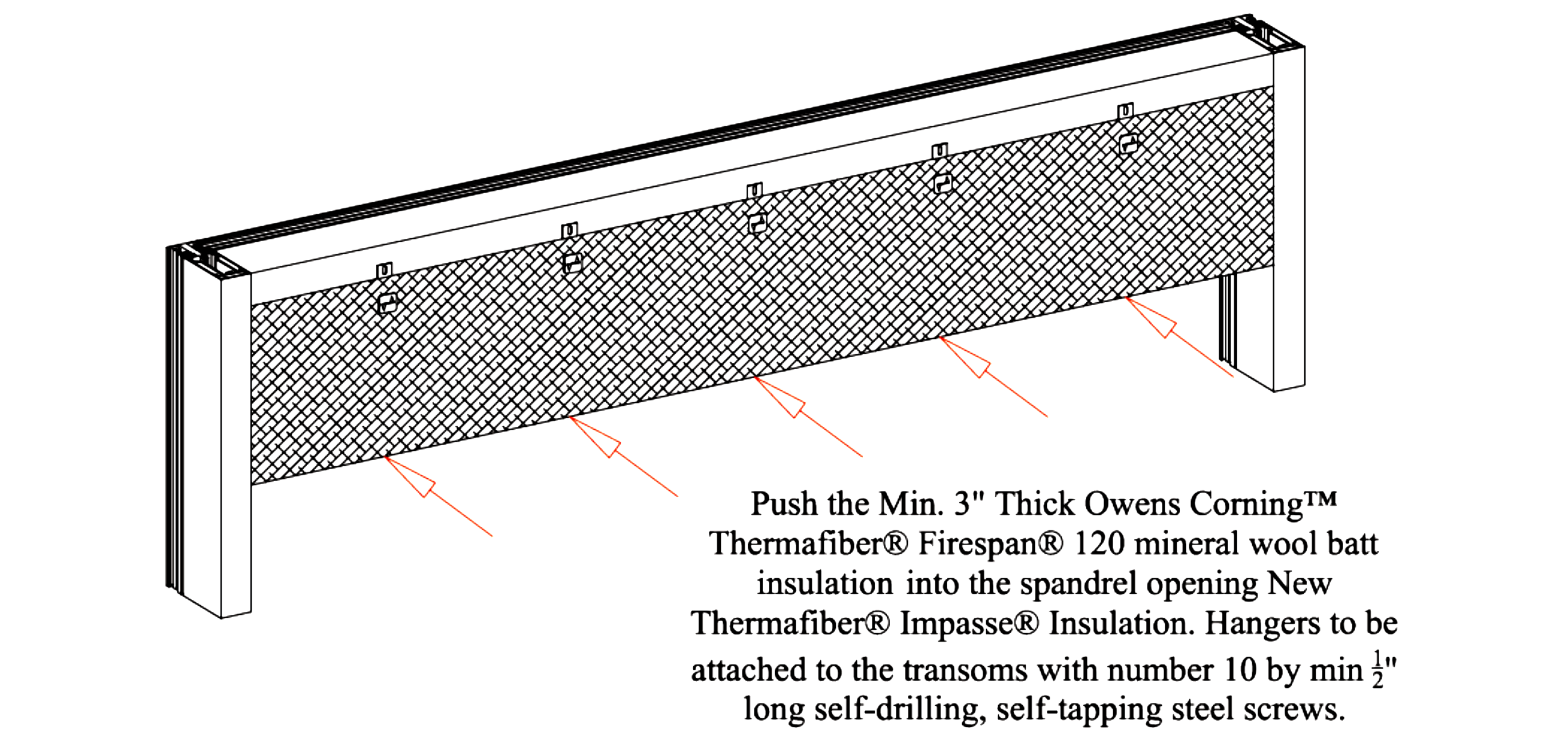 Thermafiber horizontal hangers 2