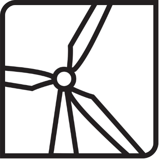 Wind turbine icon