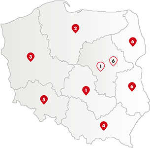 Sales Map of Paroc Poland