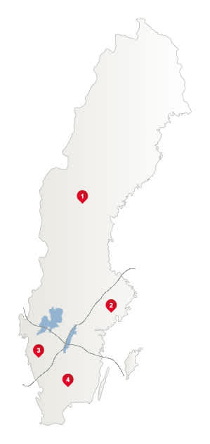 Sales Map of Paroc Finland Technical Insulation
