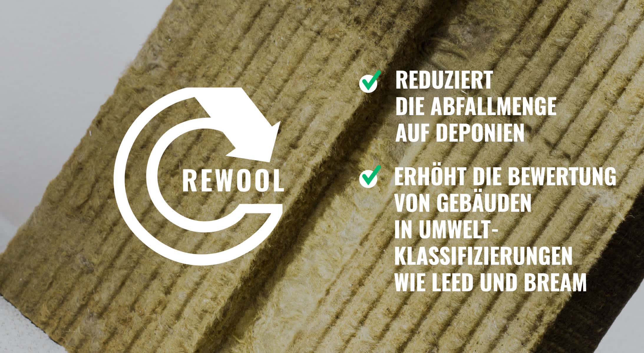 Vorteile des Recyclingsystems für Holzwolle: Es reduziert die Abfallmenge auf den Deponien und erhöht die Punktzahl bei Umweltklassifizierungen wie LEED und BREEAM