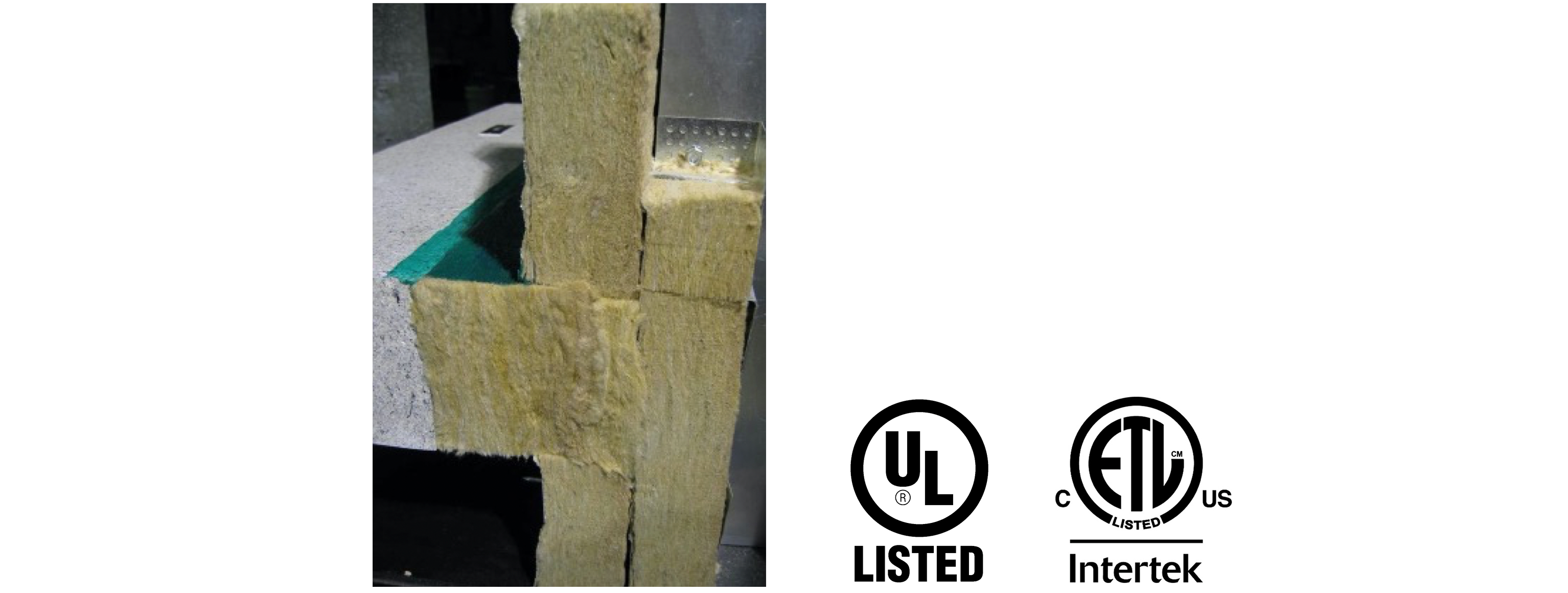 Mineral wool perimeter fire containment system installation