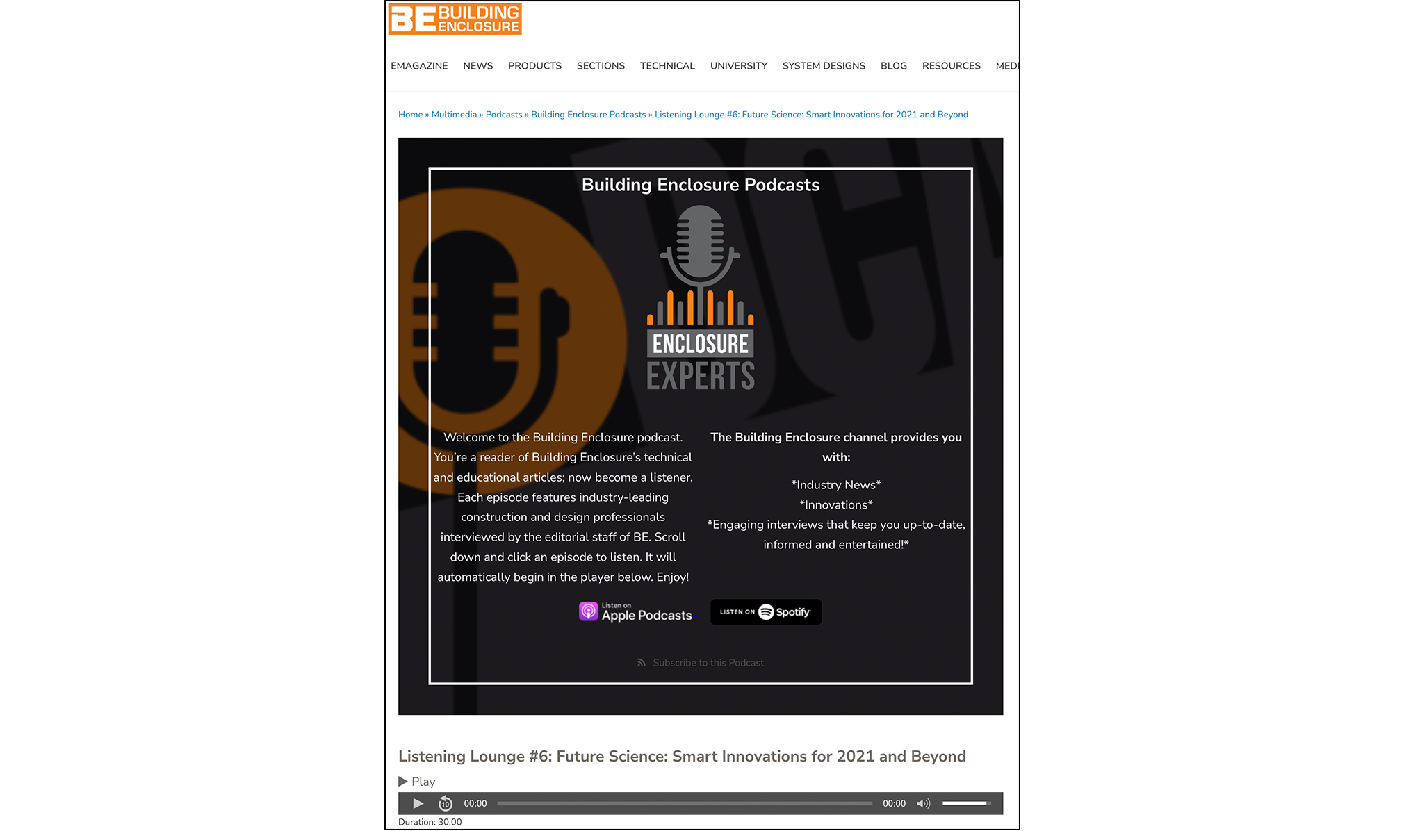Building Enclosure Podcast