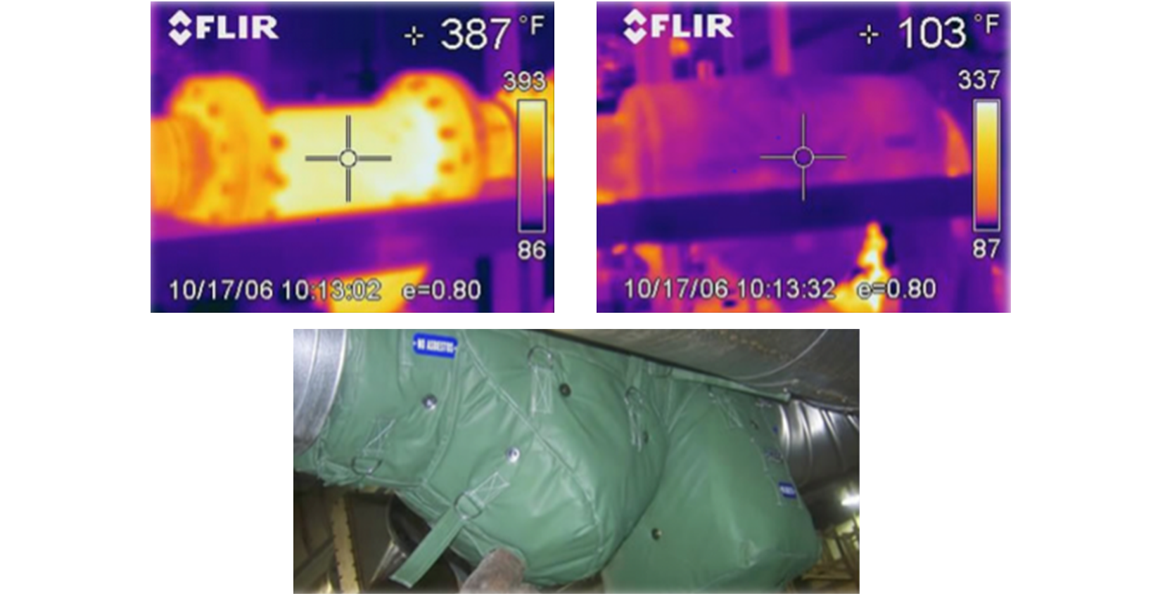 Assessing pipe temperatures