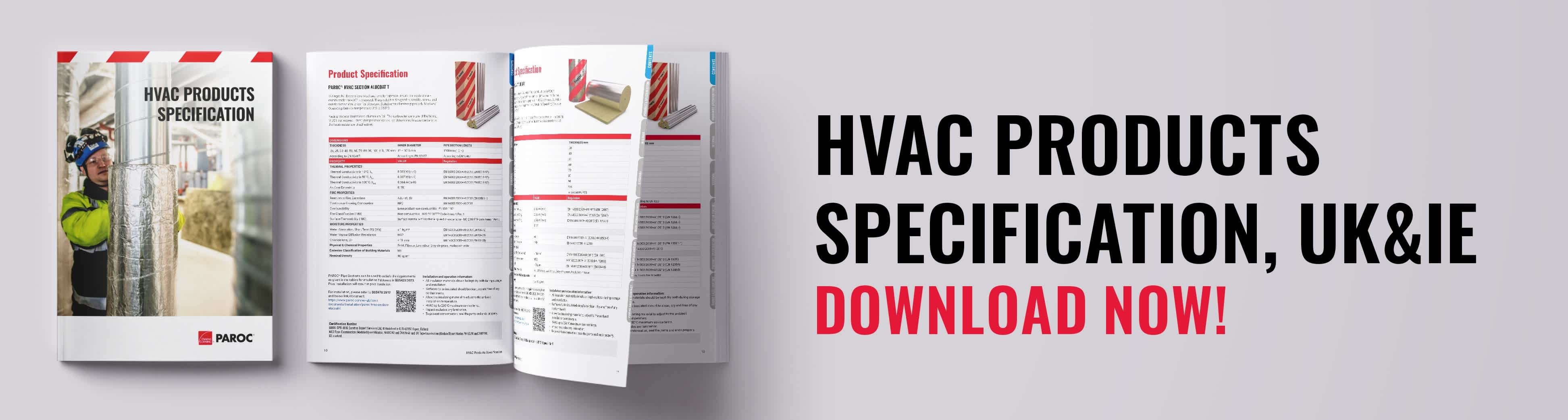 HVAC products specification banner, image