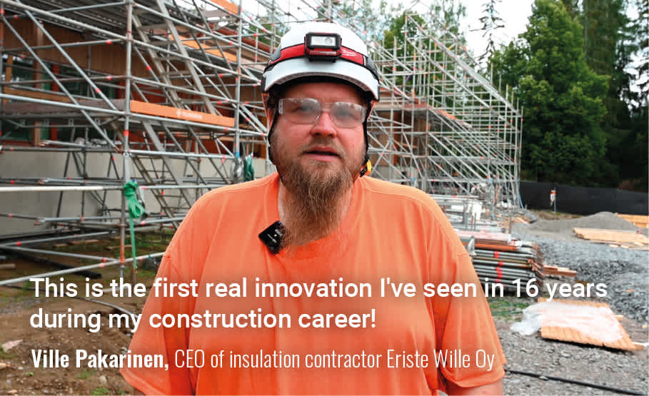 Ville Pakarinen, CEO of insulation contractor Eriste Wille