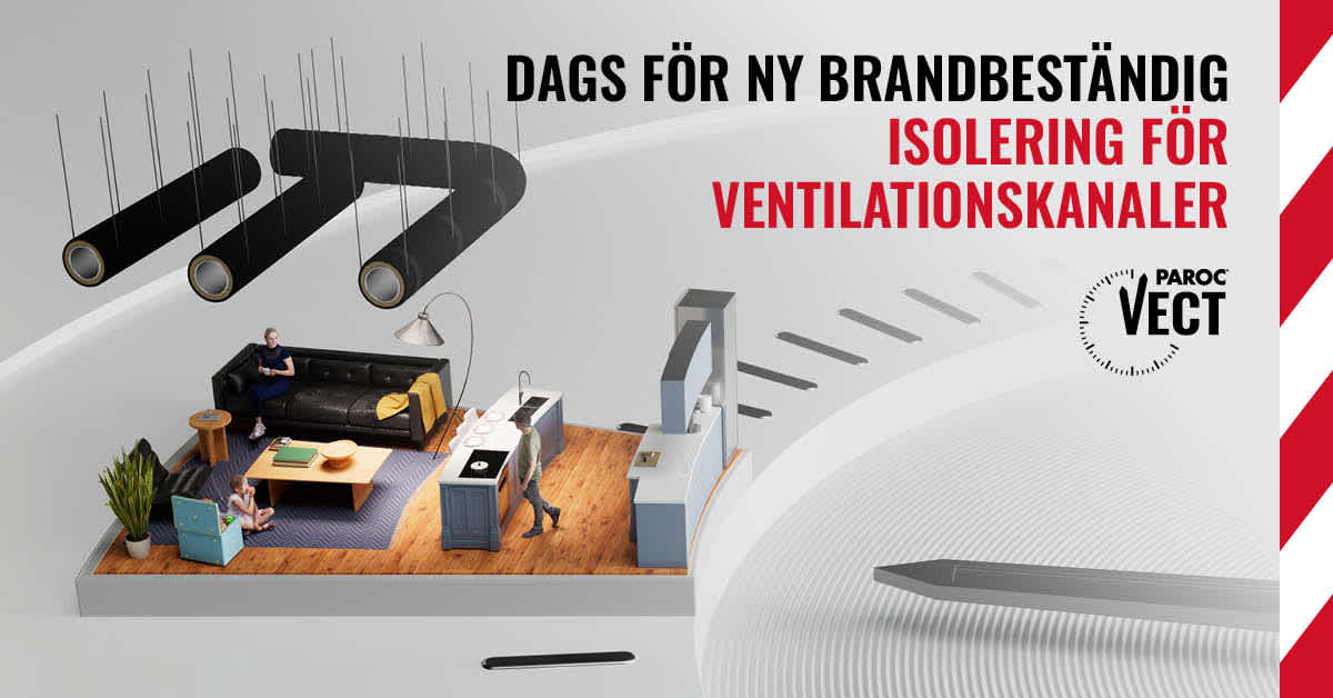 PAROC Vect ny brandbeständig VVS-isolering
