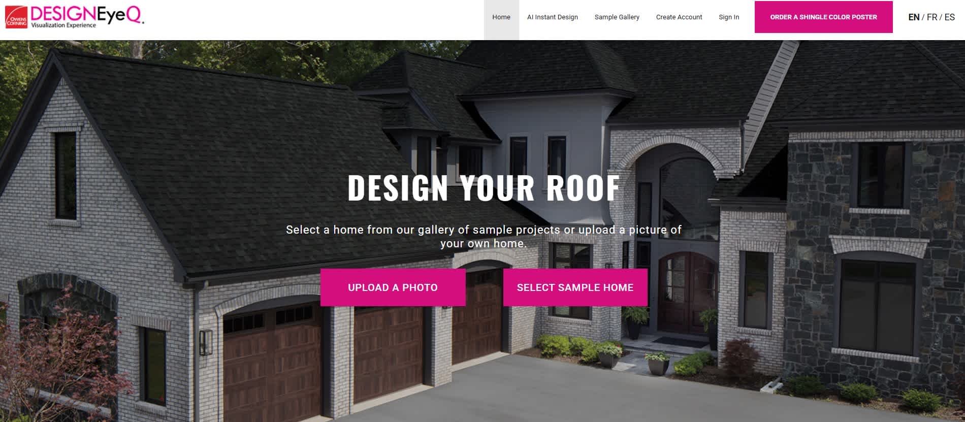 Image illustrating the zip code entry modal from the Design EyeQ application.