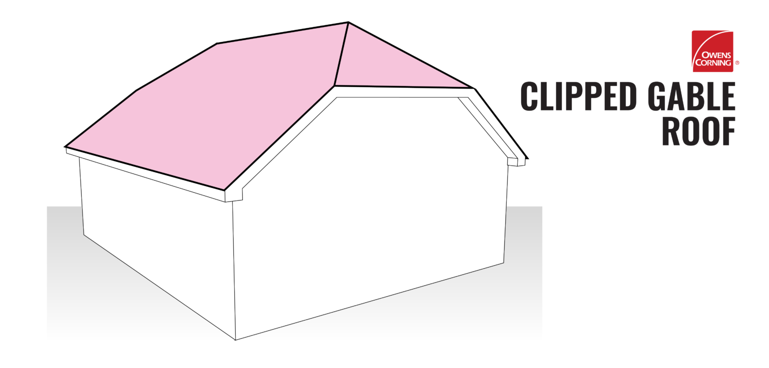 Clipped Gable Roof Illustration