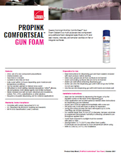 ProPink ComfortSeal Gun Foam Sealant