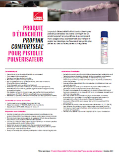 Produit d'étanchéité ProPink ComfortSeal🅪 pour pistolet pulvérisateur de Owens Corning