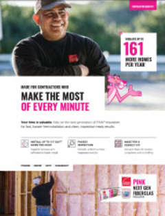 PINK Next Gen® Fiberglas® Sell Sheet Contractor Benefits