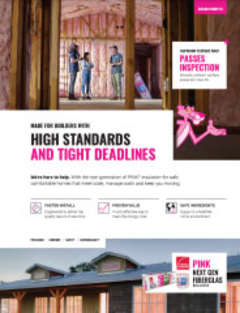 PINK Next Gen® Fiberglas® Sell Sheet Builder Benefits