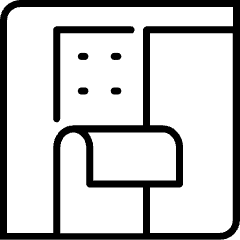 Illustration of insulation batts being installed.