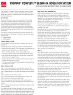 ProPink® Complete Installation Guidelines