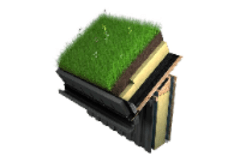 Arbeidsanvisning Isolere kompakt torvtak med PAROC Turf