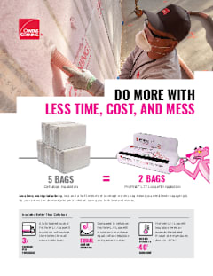 Cellulose vs. Fiberglass Comparison Sell Sheet