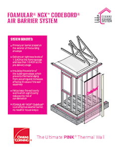 Foamular® NGX® CodeBord® Air Barrier System Pamphlet Canada