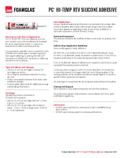PC Hi Temp RTV Silicone Adhesive