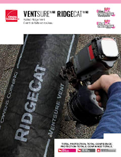 VentSure RidgeCat Évent de faîte en rouleau brochure Canada