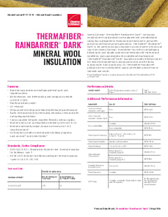 RainBarrier® Dark™ Data Sheet - Canada