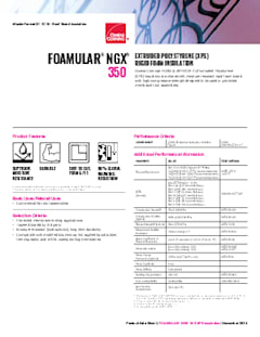 FOAMULAR® NGX® 350 Data Sheet 