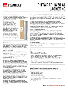 PITTWRAP® IW50 AL Jacketing Product Data Sheet
