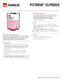 PITTWRAP® SS Primer Product Data Sheet