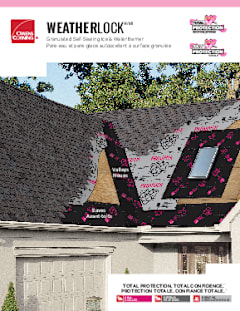 Weatherlock G Pare-eau et pare-glace autoscellant à surface granulée