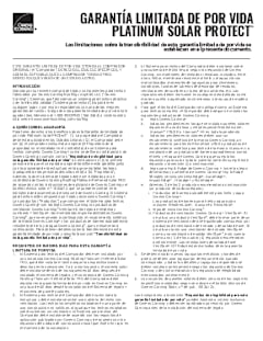 GARANTÍA LIMITADA PLATINUM SOLAR PROTECT™