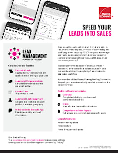 Lead Management powered by Toolsey Flyer