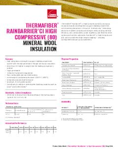 THERMAFIBER® RainBarrier® HC (80) Product Data Sheet
