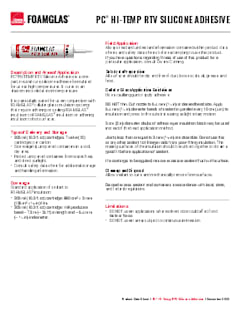 PC Hi Temp RTV Silicone Adhesive