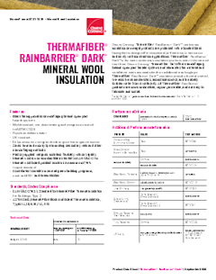 RainBarrier® Dark™ Data Sheet - Canada