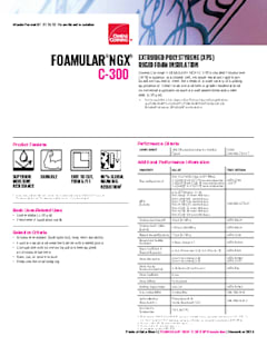 FOAMULAR® NGX® C300 Data Sheet